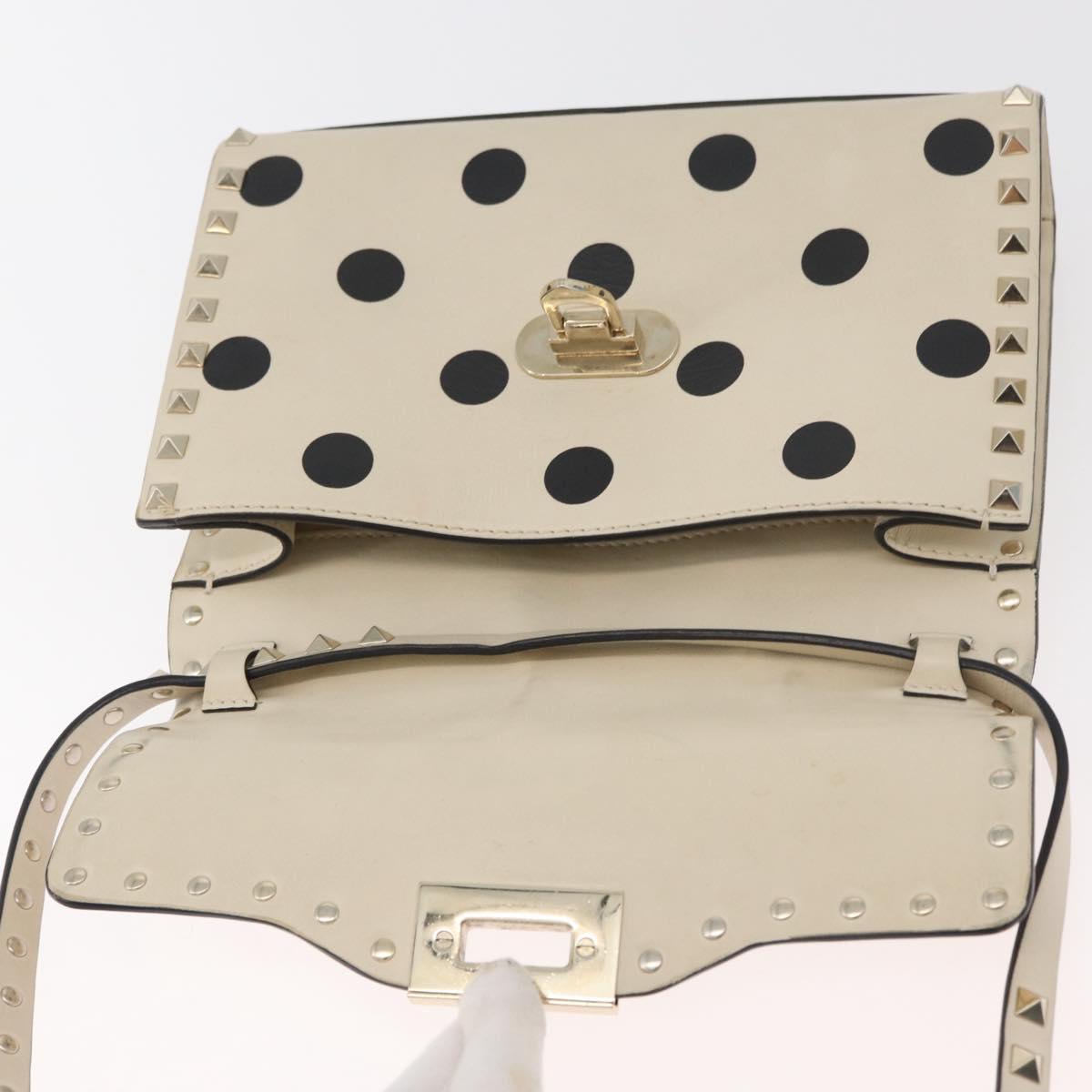 Valentino Polka Dot Rockstud Crossbody Bag