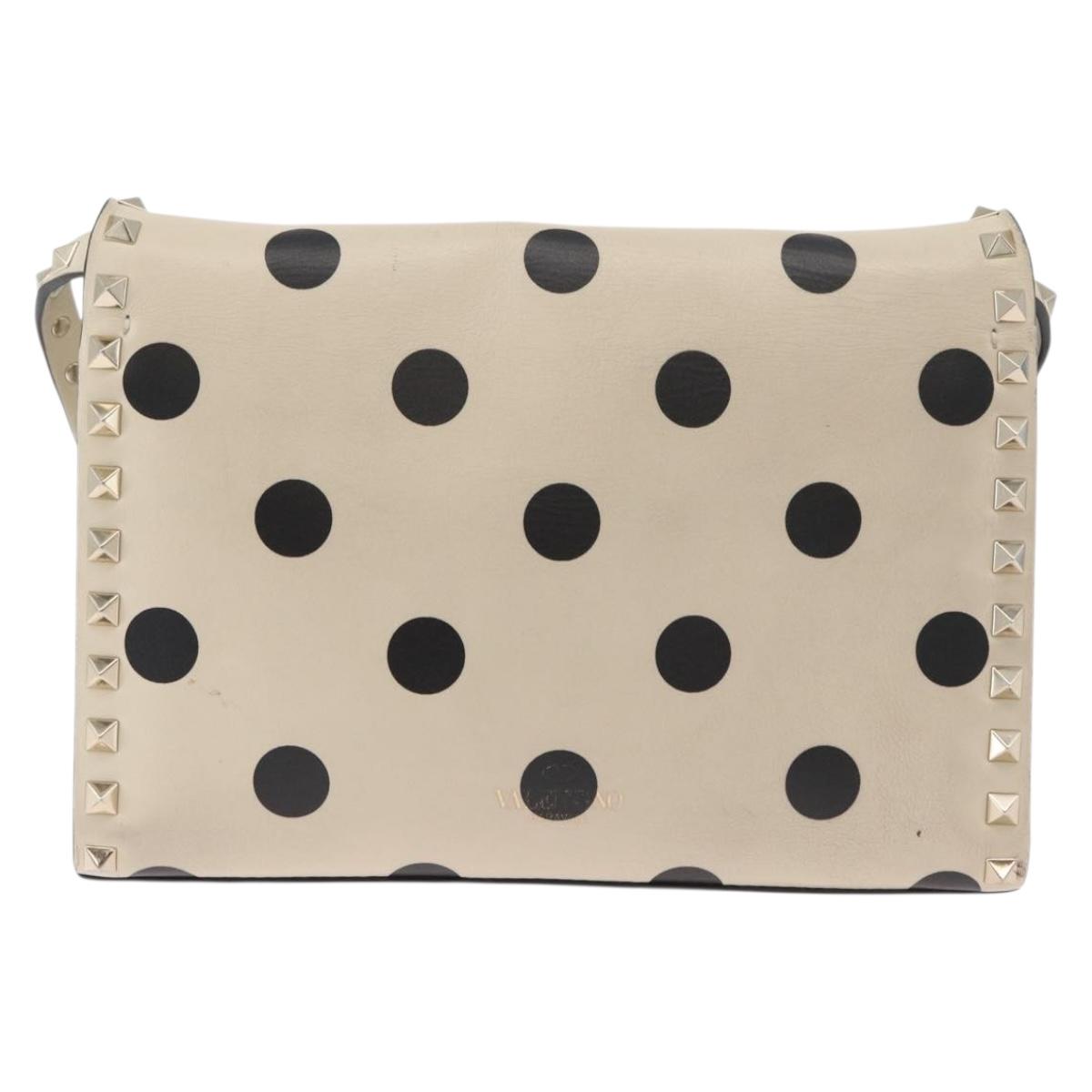 Valentino Polka Dot Rockstud Crossbody Bag