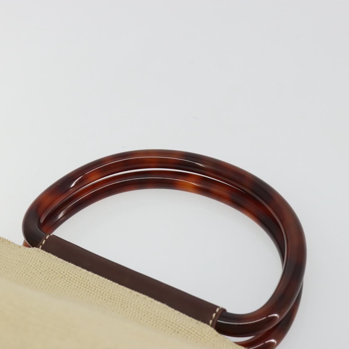 Chanel Raffia and Tortoise Handbag