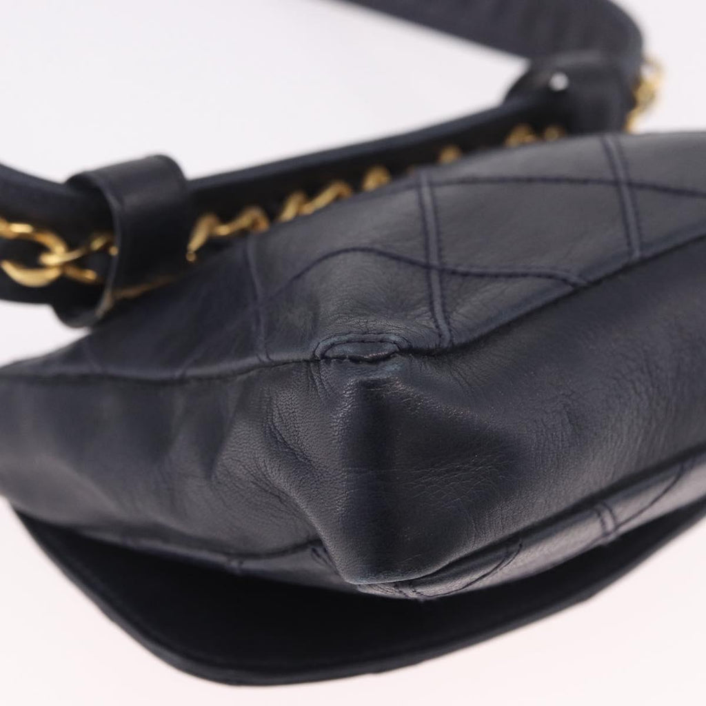Chanel Navy Flap Belt Bag