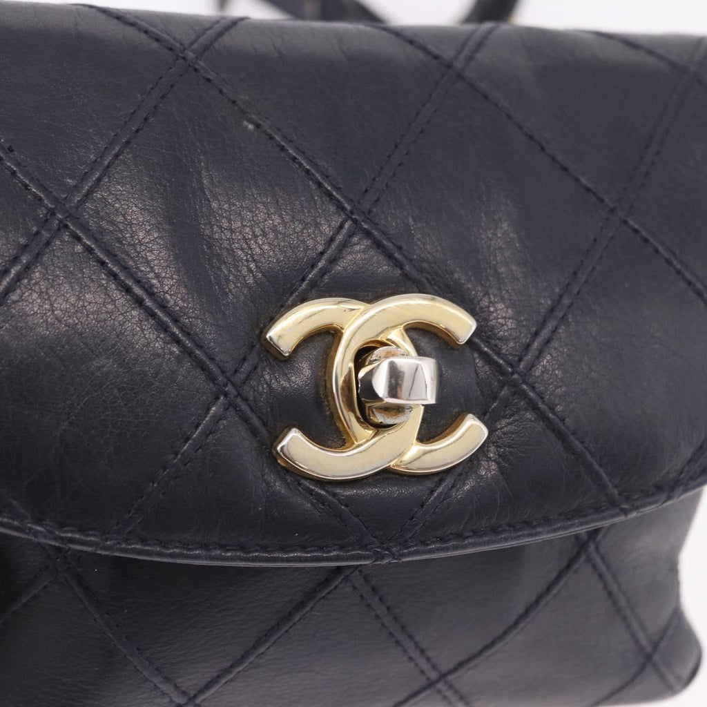 Chanel Navy Flap Belt Bag