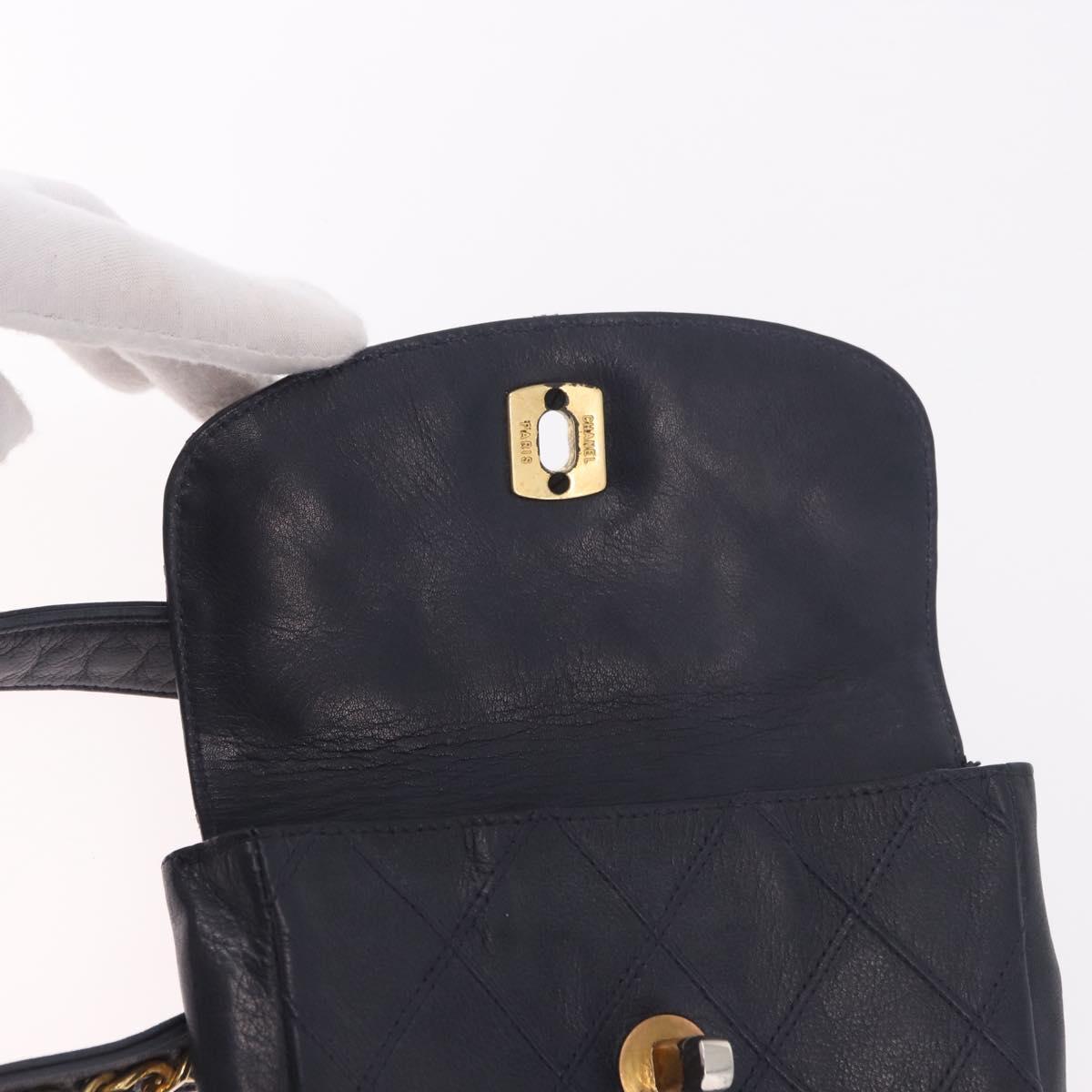 Chanel Navy Flap Belt Bag