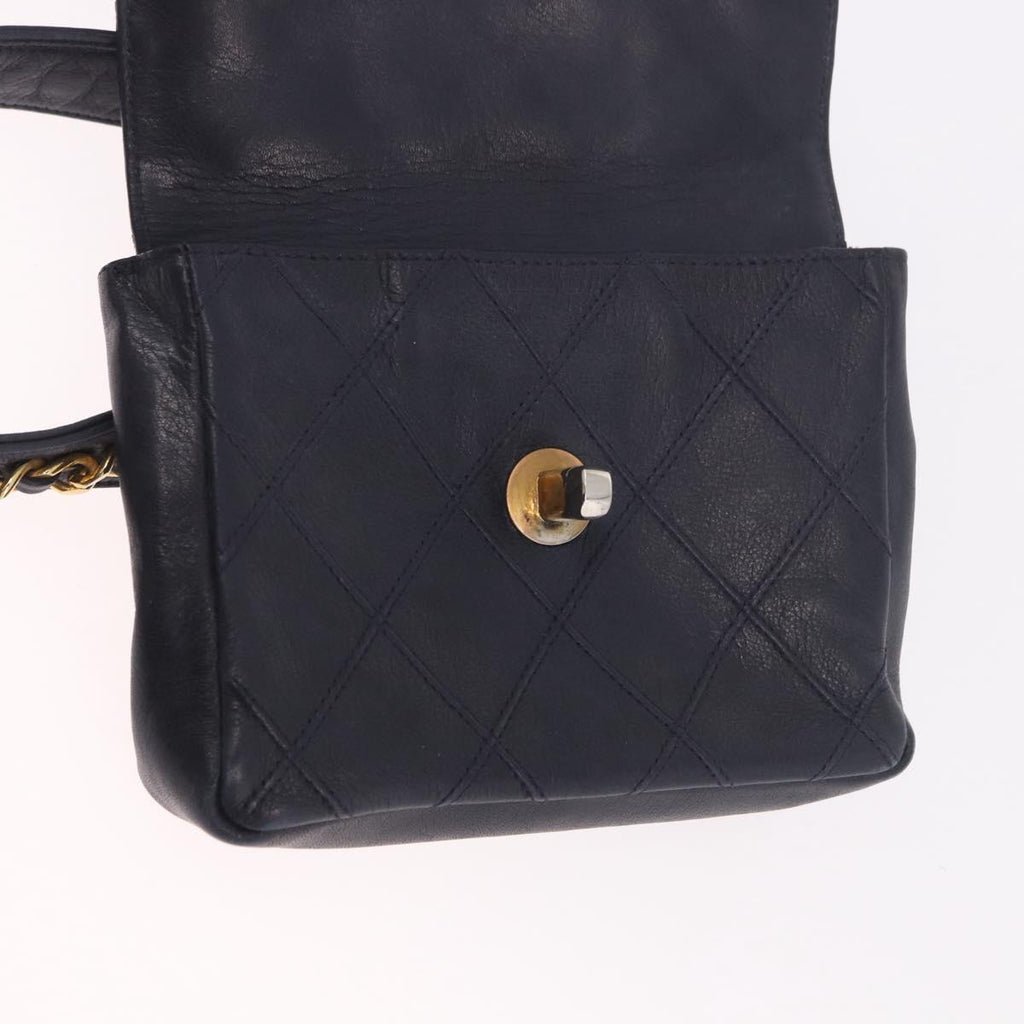 Chanel Navy Flap Belt Bag