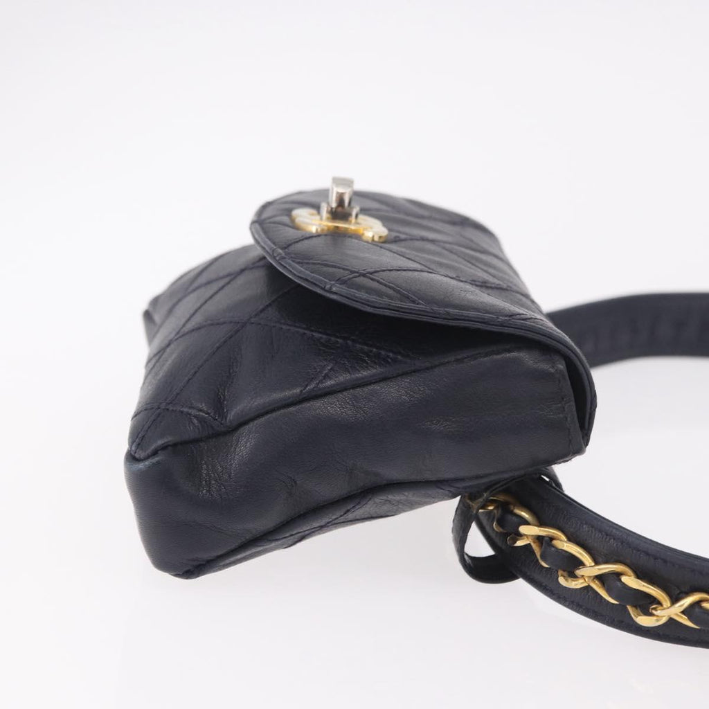 Chanel Navy Flap Belt Bag