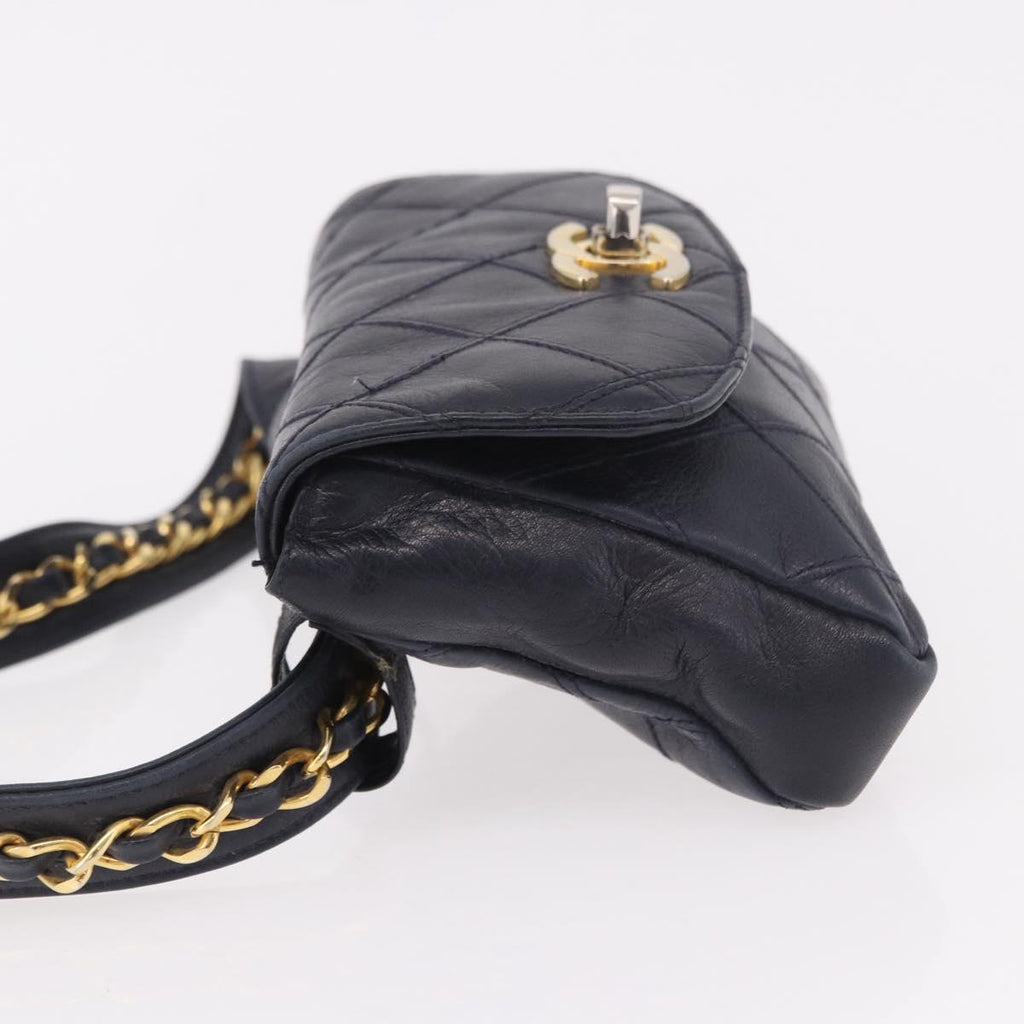 Chanel Navy Flap Belt Bag