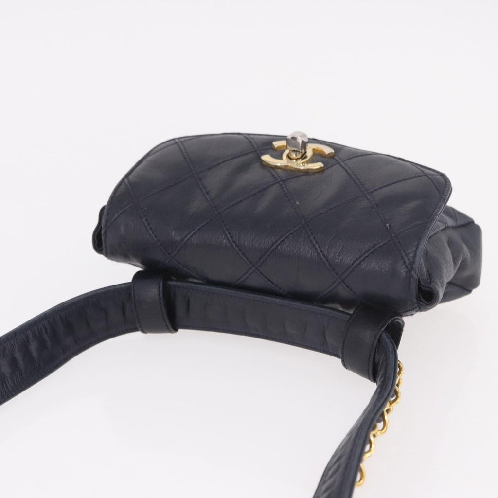 Chanel Navy Flap Belt Bag