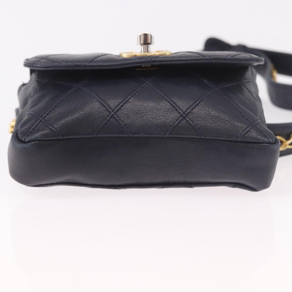 Chanel Navy Flap Belt Bag