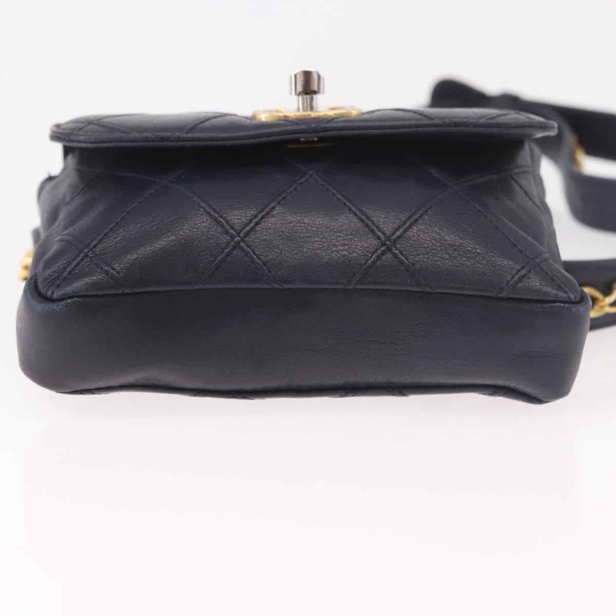Chanel Navy Flap Belt Bag