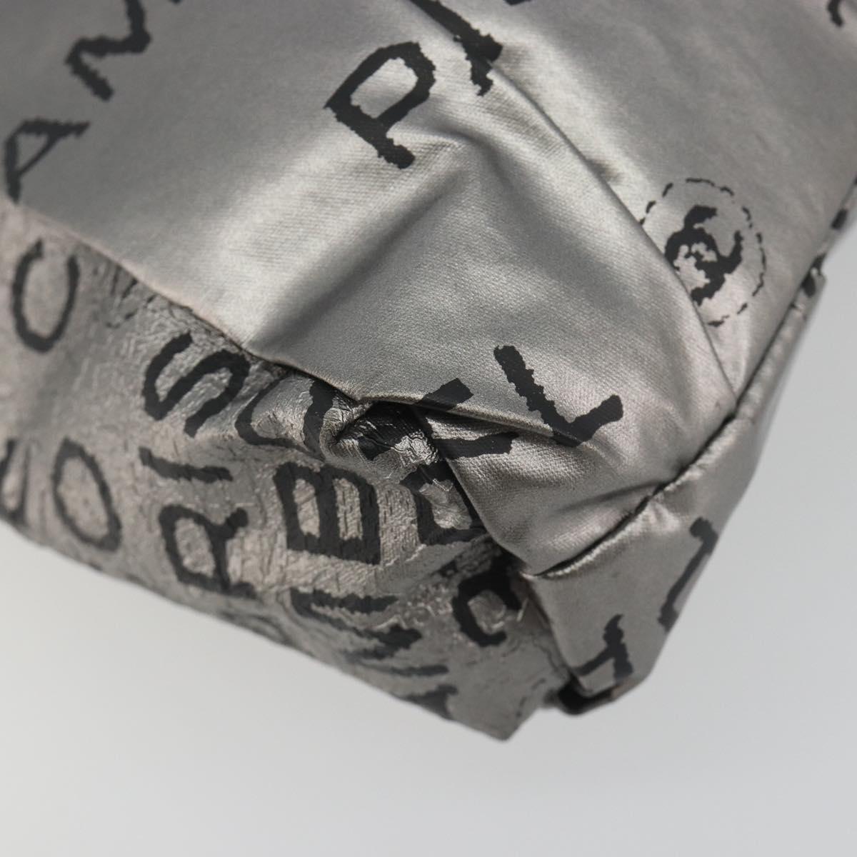 Chanel Silver Spellout Crossbody