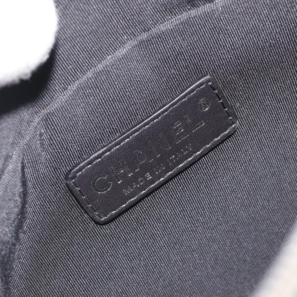 Chanel Silver Spellout Crossbody