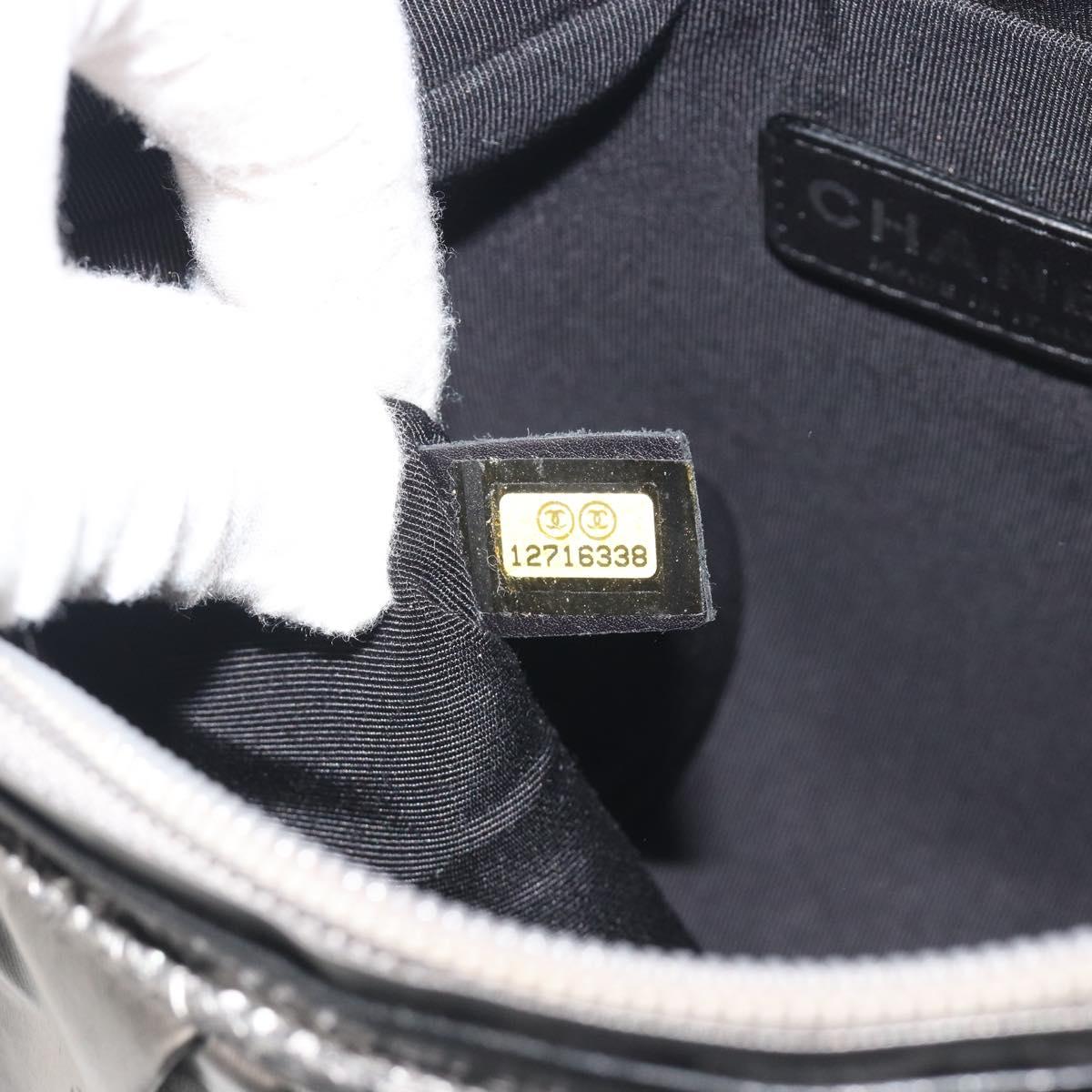 Chanel Silver Spellout Crossbody