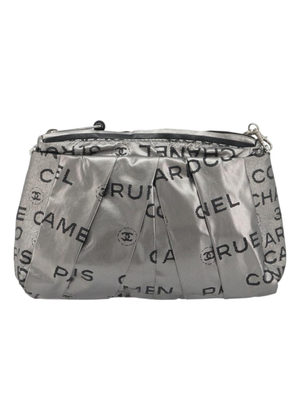 Chanel Silver Spellout Crossbody