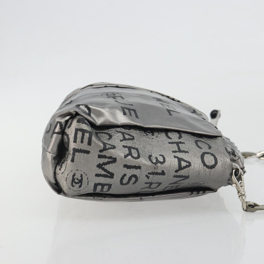 Chanel Silver Spellout Crossbody