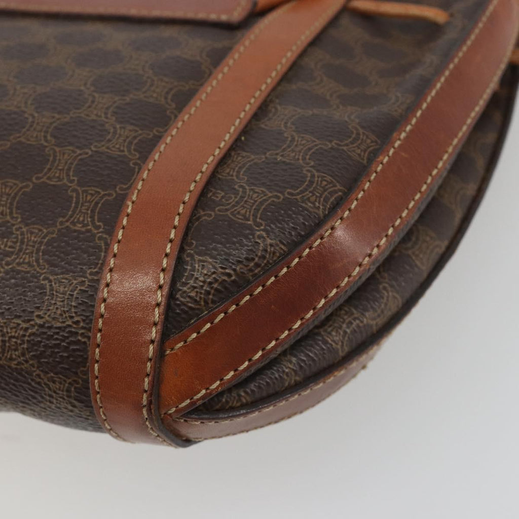 Celine Dark Brown Macadam Crossbody