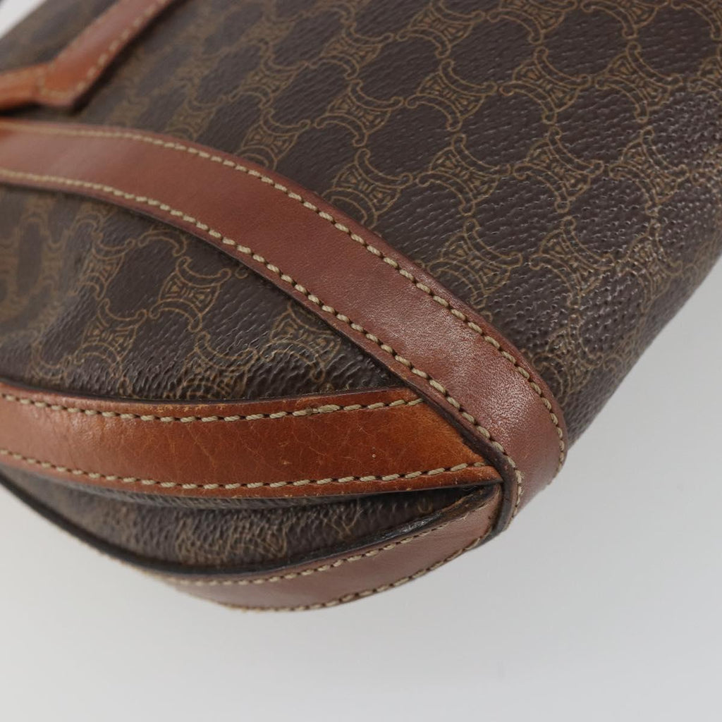 Celine Dark Brown Macadam Crossbody