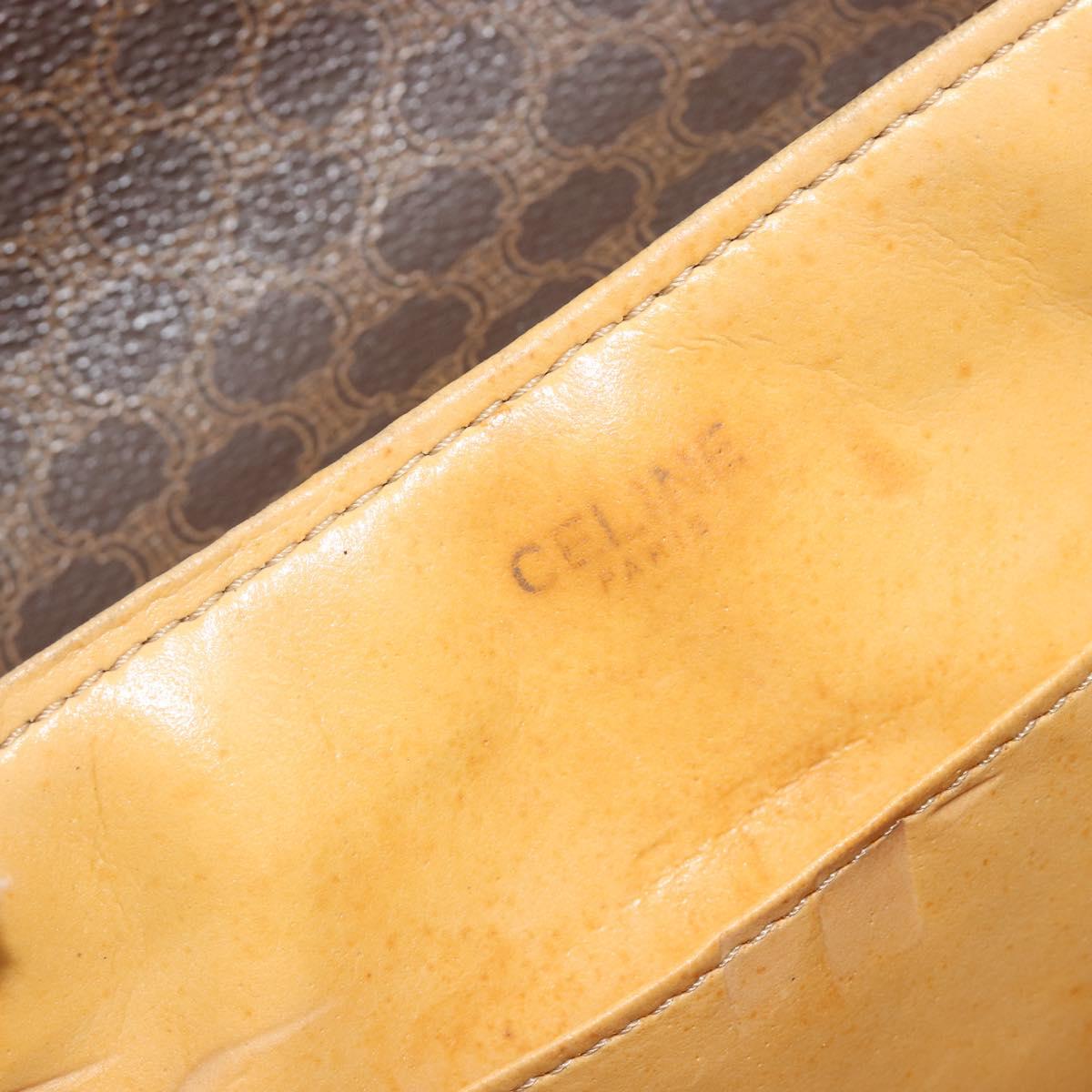Celine Dark Brown Macadam Crossbody