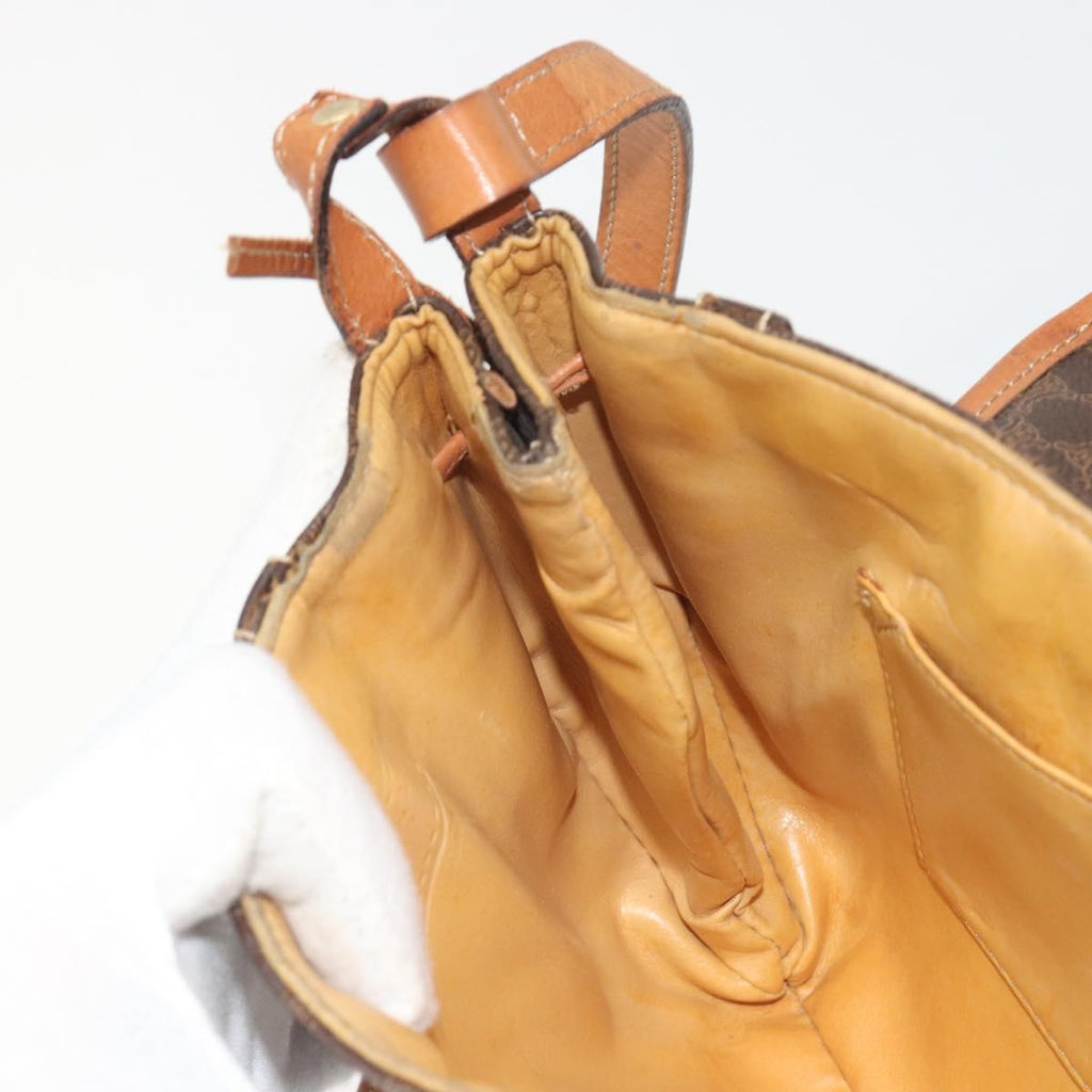 Celine Dark Brown Macadam Crossbody