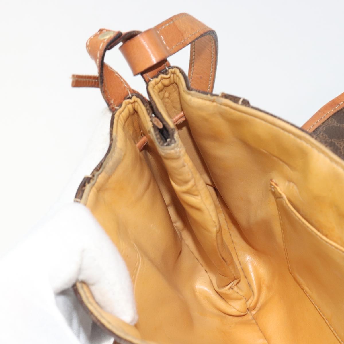 Celine Dark Brown Macadam Crossbody
