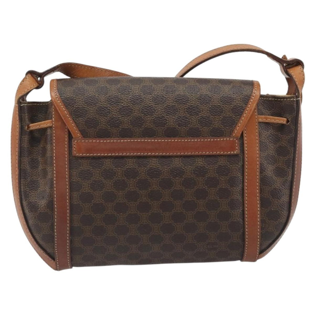 Celine Dark Brown Macadam Crossbody