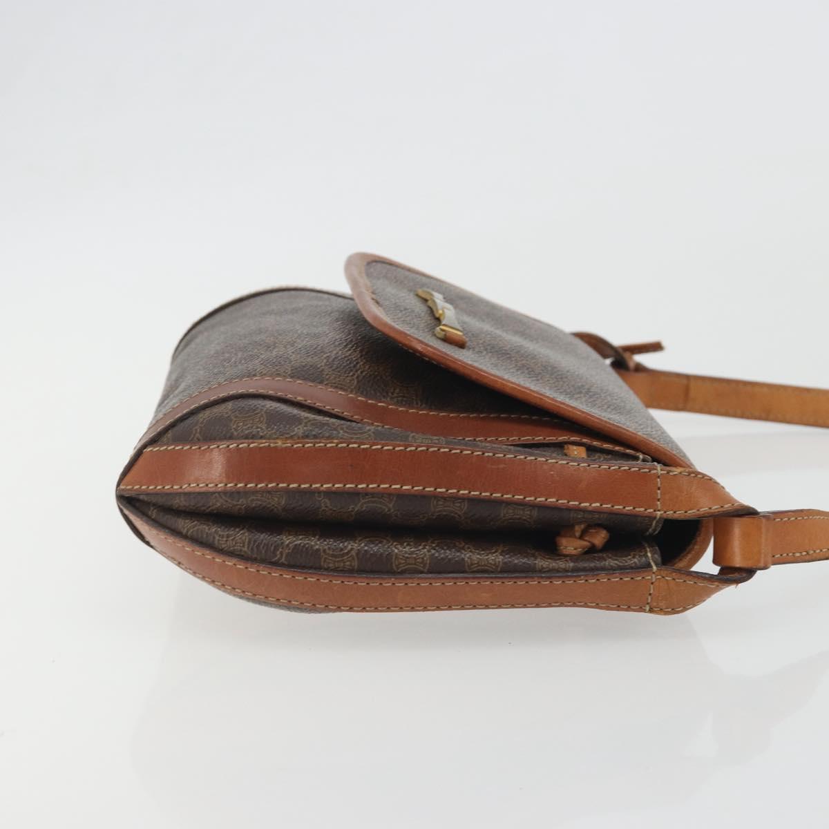 Celine Dark Brown Macadam Crossbody