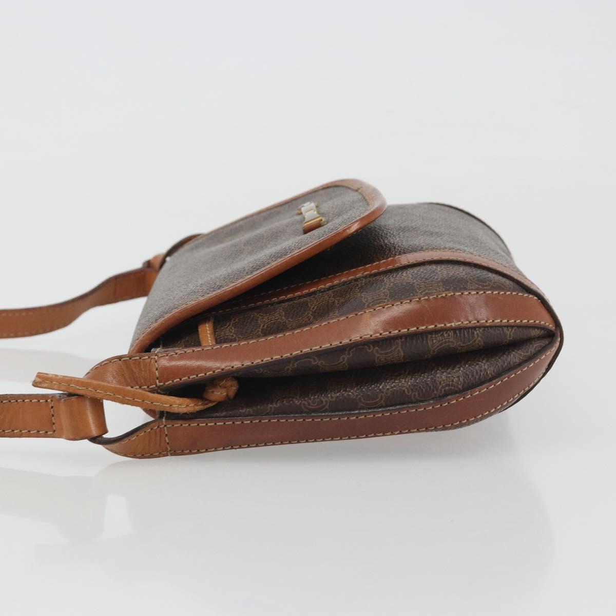 Celine Dark Brown Macadam Crossbody