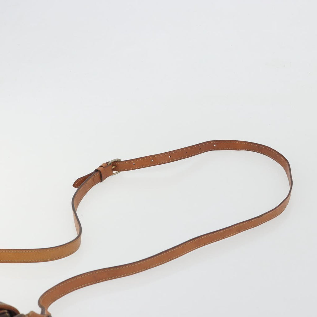 Celine Dark Brown Macadam Crossbody