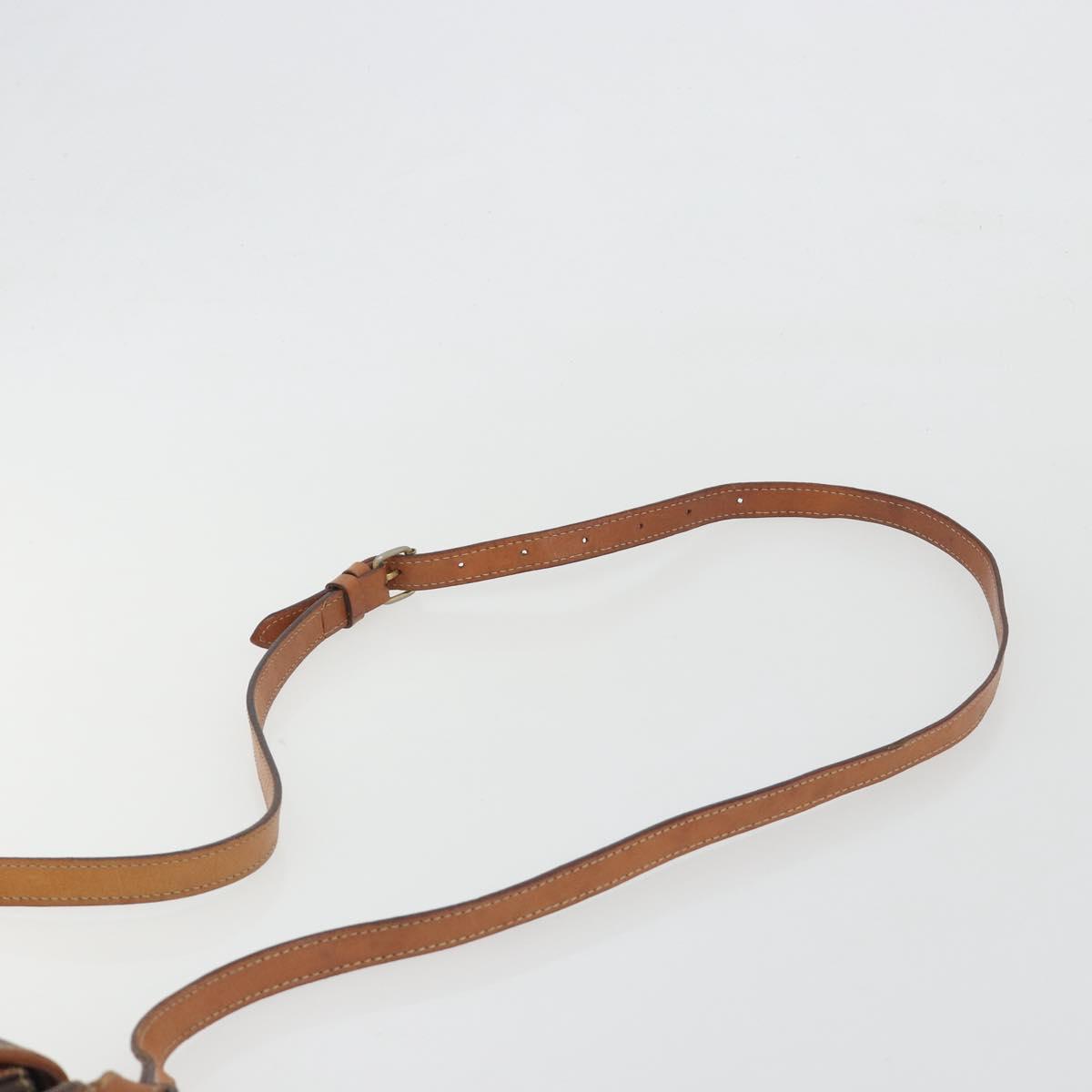 Celine Dark Brown Macadam Crossbody