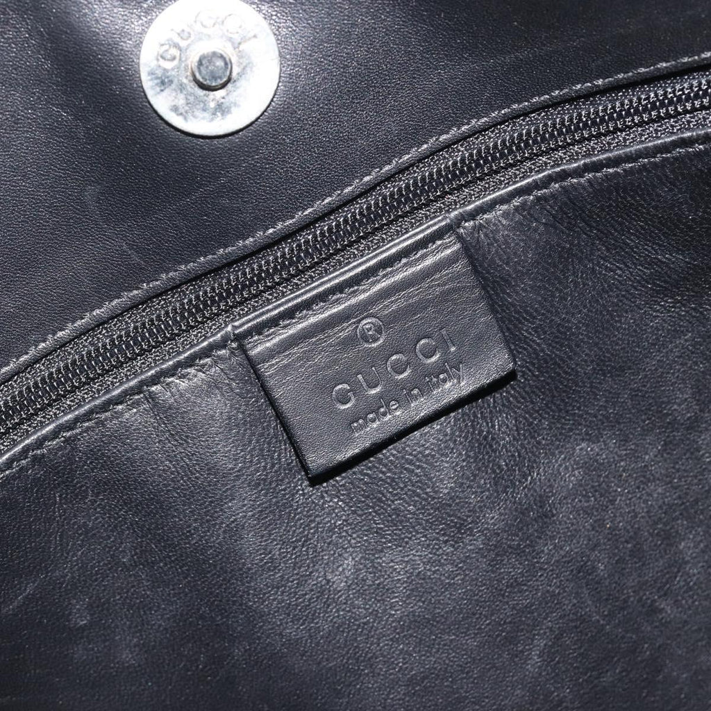 Gucci Tom Ford Black Leather Hobo Bag