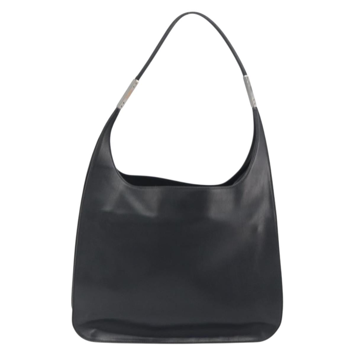Gucci Tom Ford Black Leather Hobo Bag