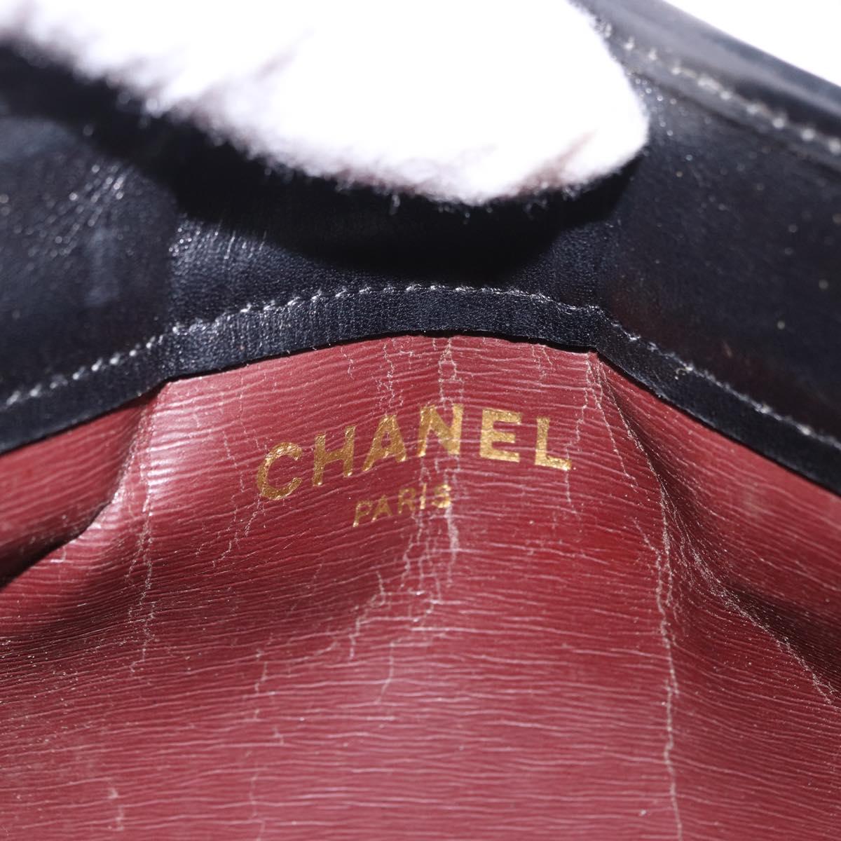 Chanel Black Cotton Clutch