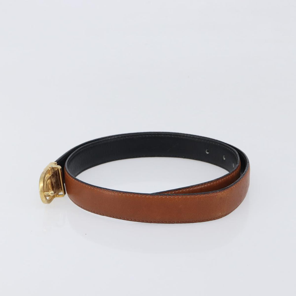 Celine Tan Leather Macadam Belt