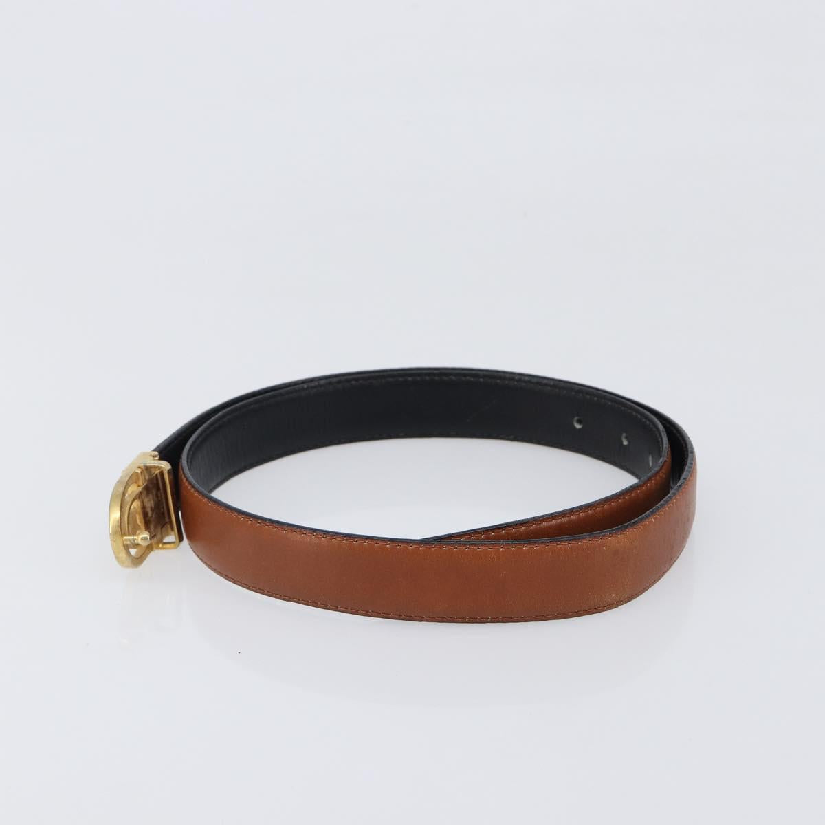 Celine Tan Leather Macadam Belt