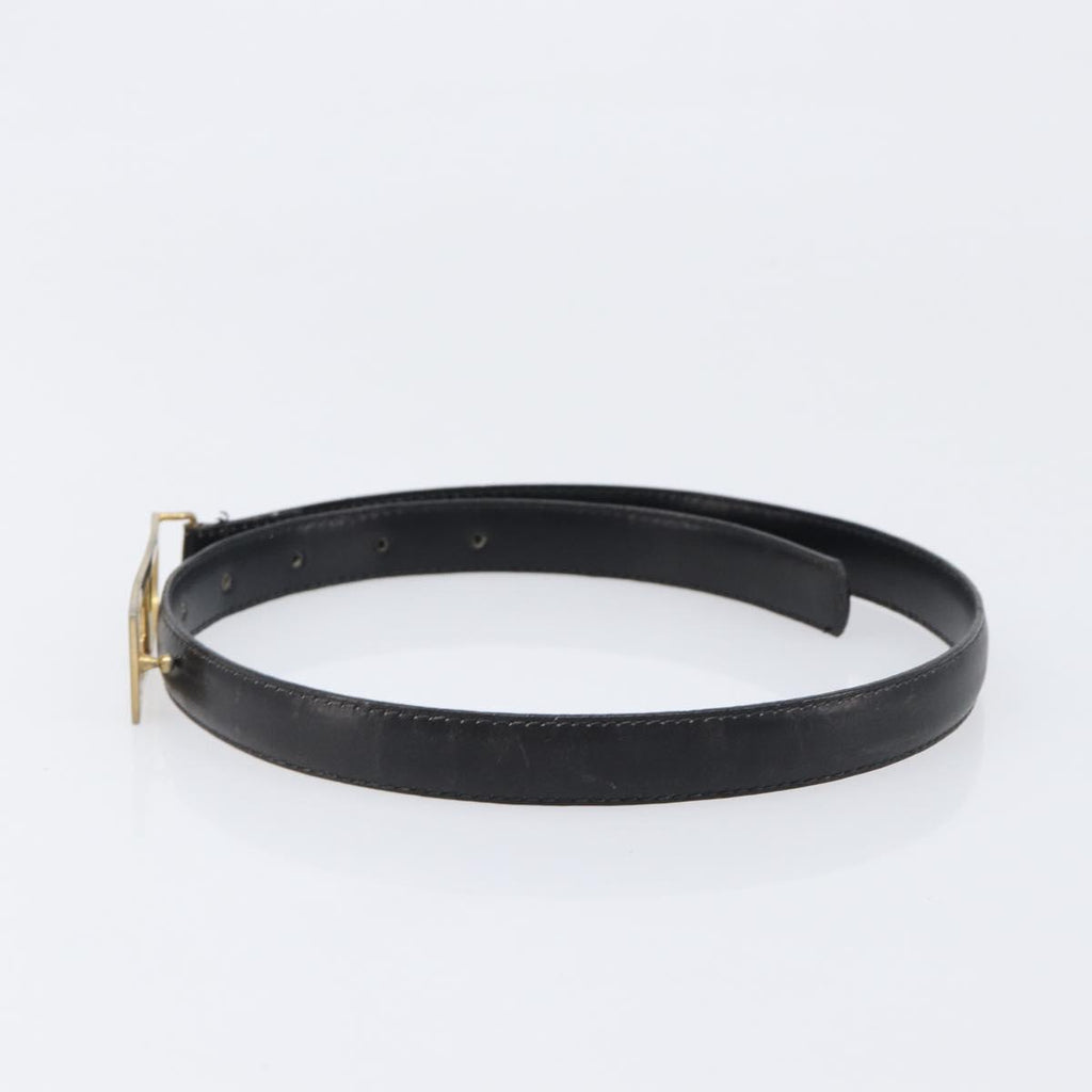 Celine Black and Gold Macadam Skinny Belt