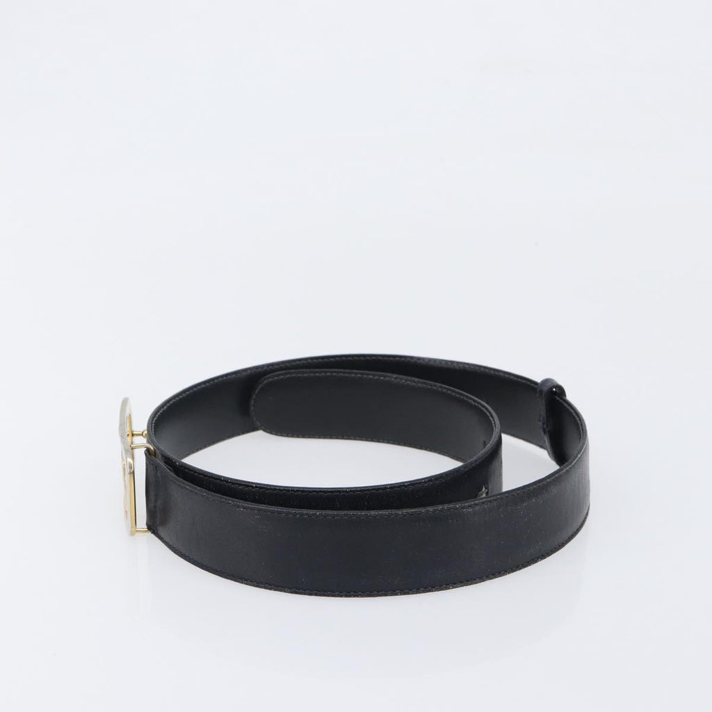 Celine Black and Gold Horsecarriage Belt