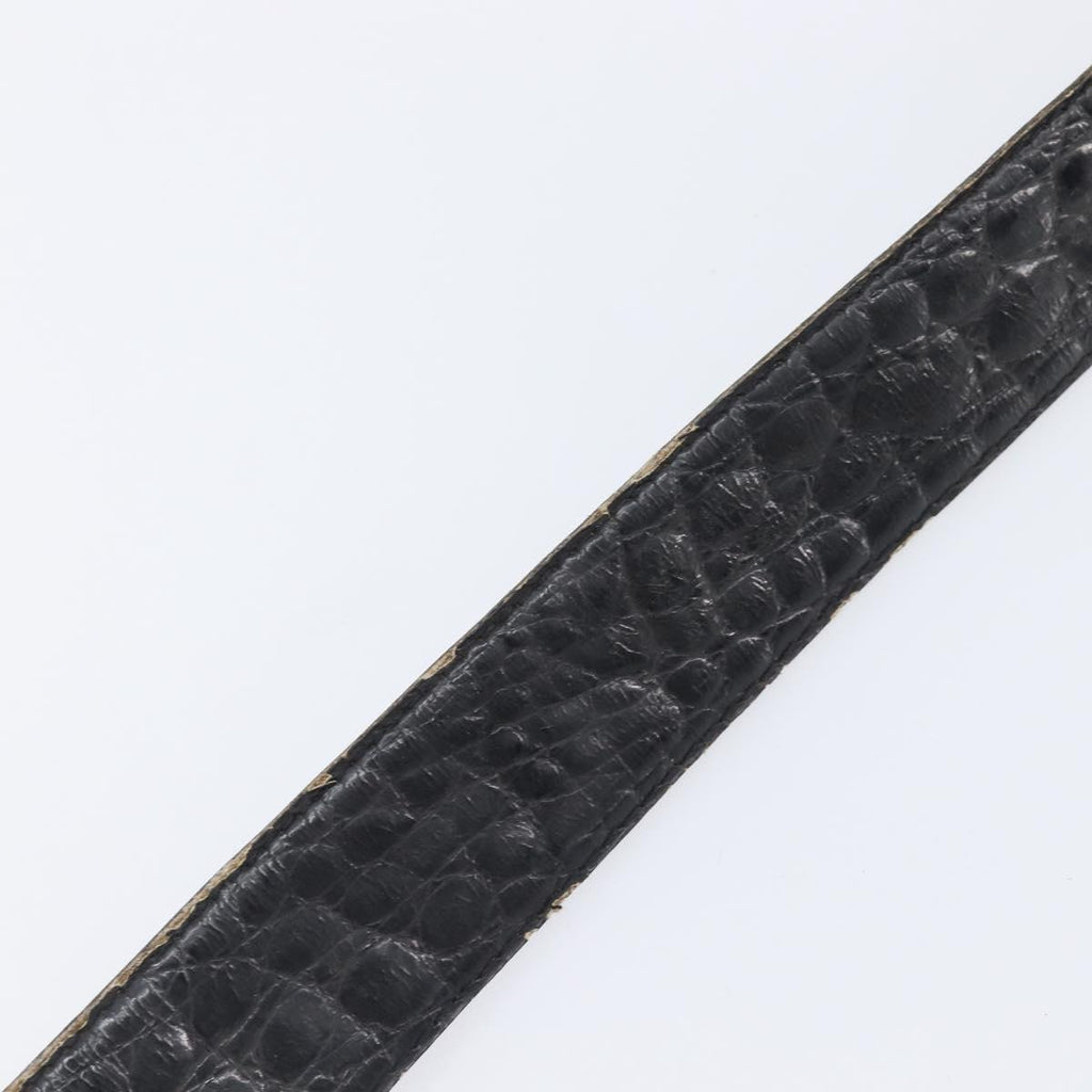 Celine Gold Carriage Logo Black Belt
