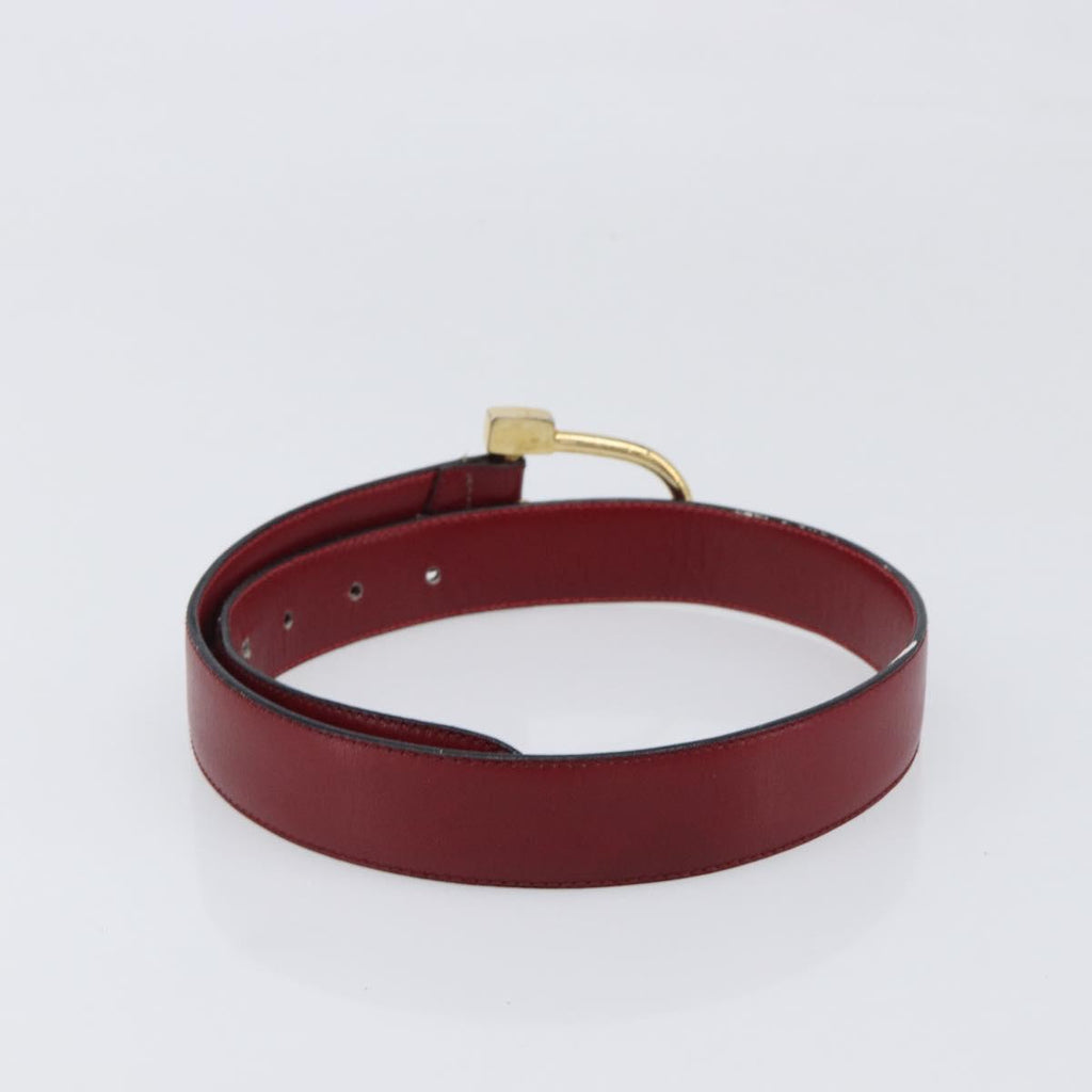 Celine Red Classic Buckle Belt