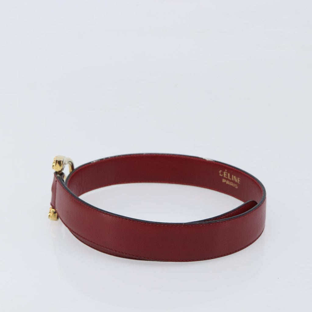 Celine Red Classic Buckle Belt