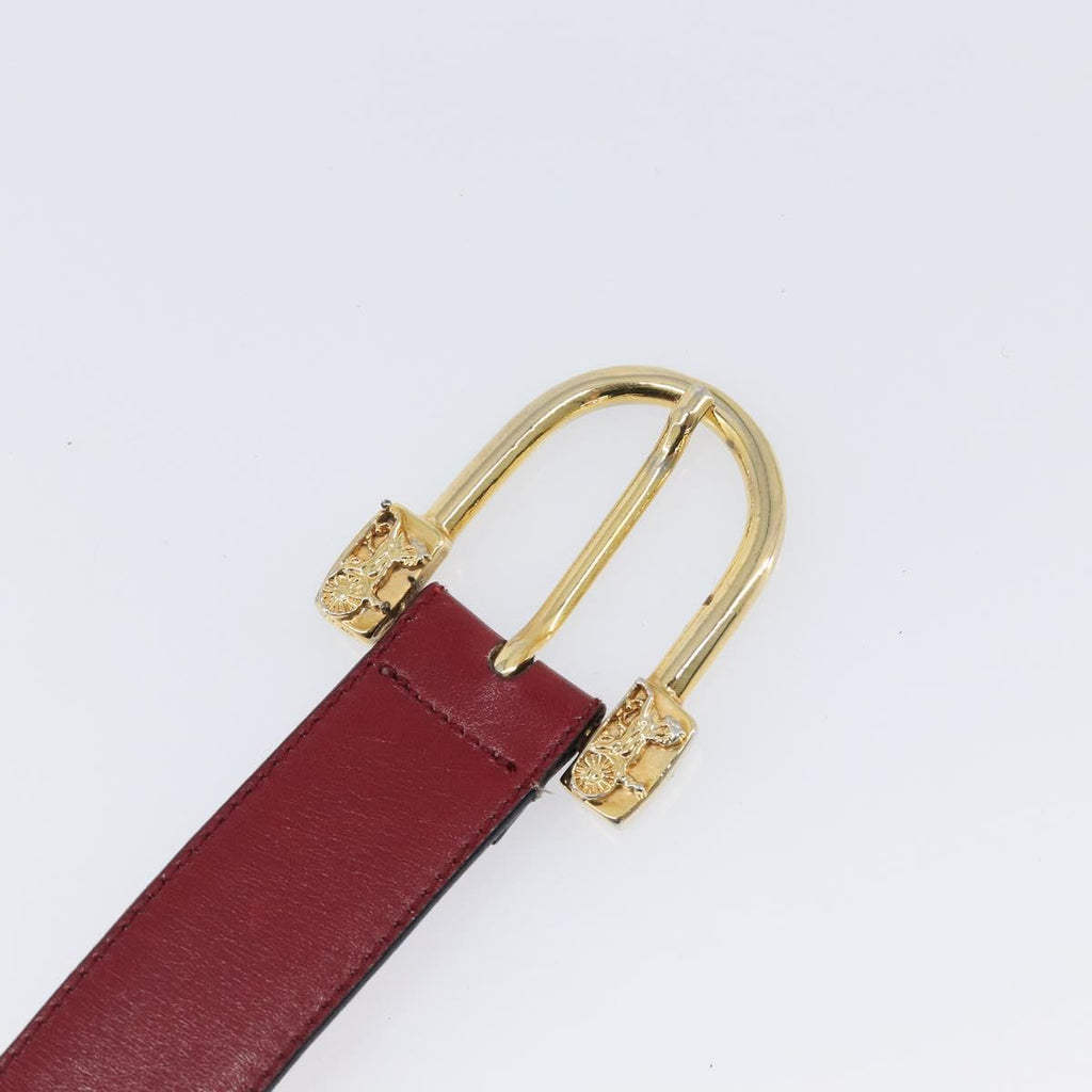 Celine Red Classic Buckle Belt