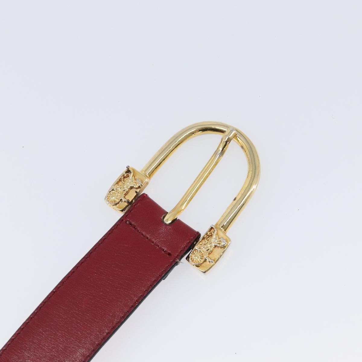 Celine Red Classic Buckle Belt