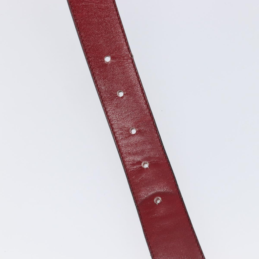 Celine Red Classic Buckle Belt
