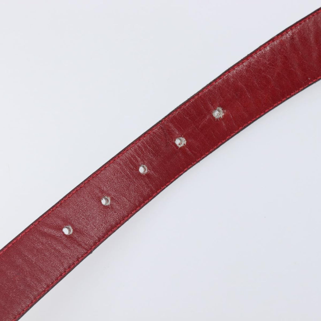 Celine Red Classic Buckle Belt