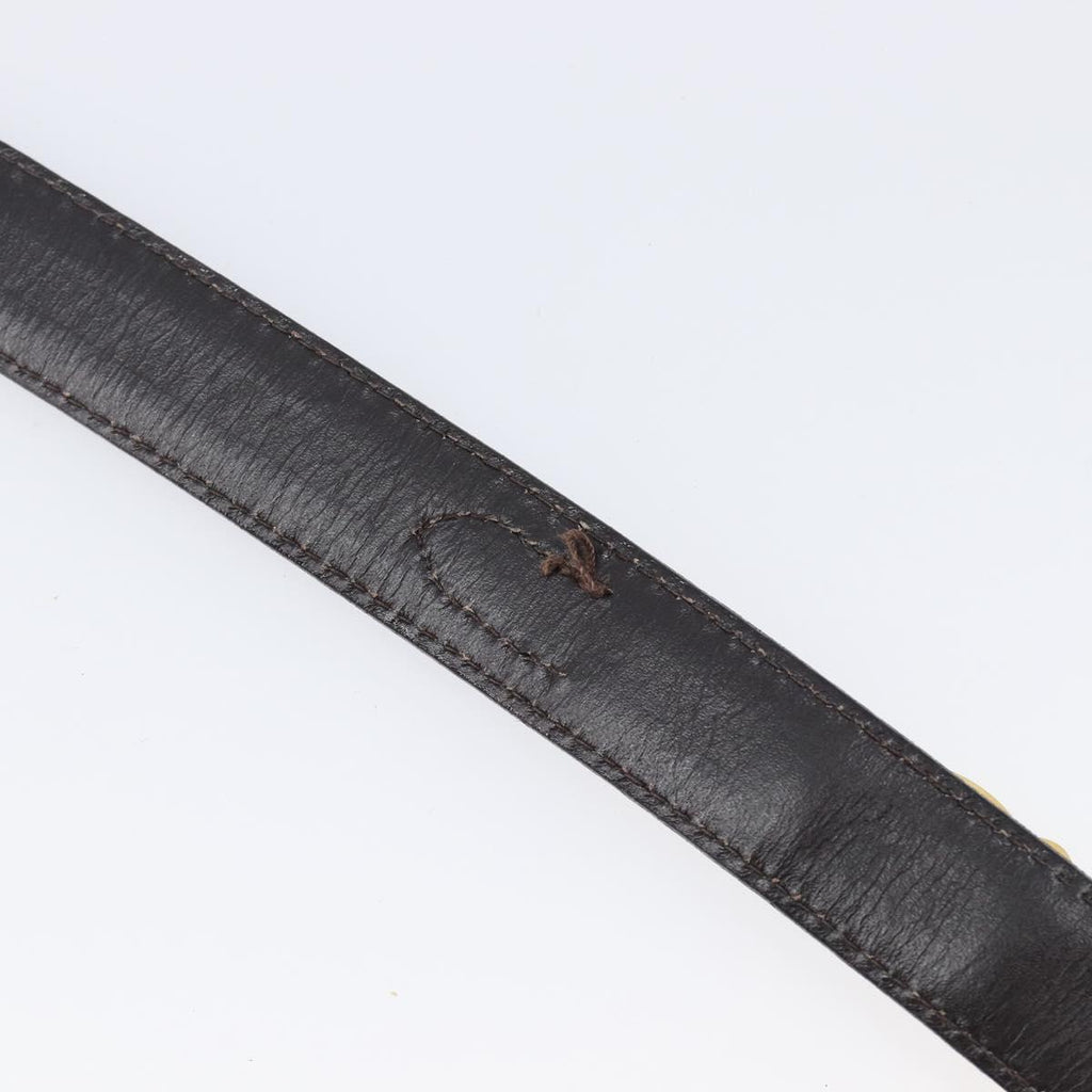 Celine Gold Classic Logo Black Belt