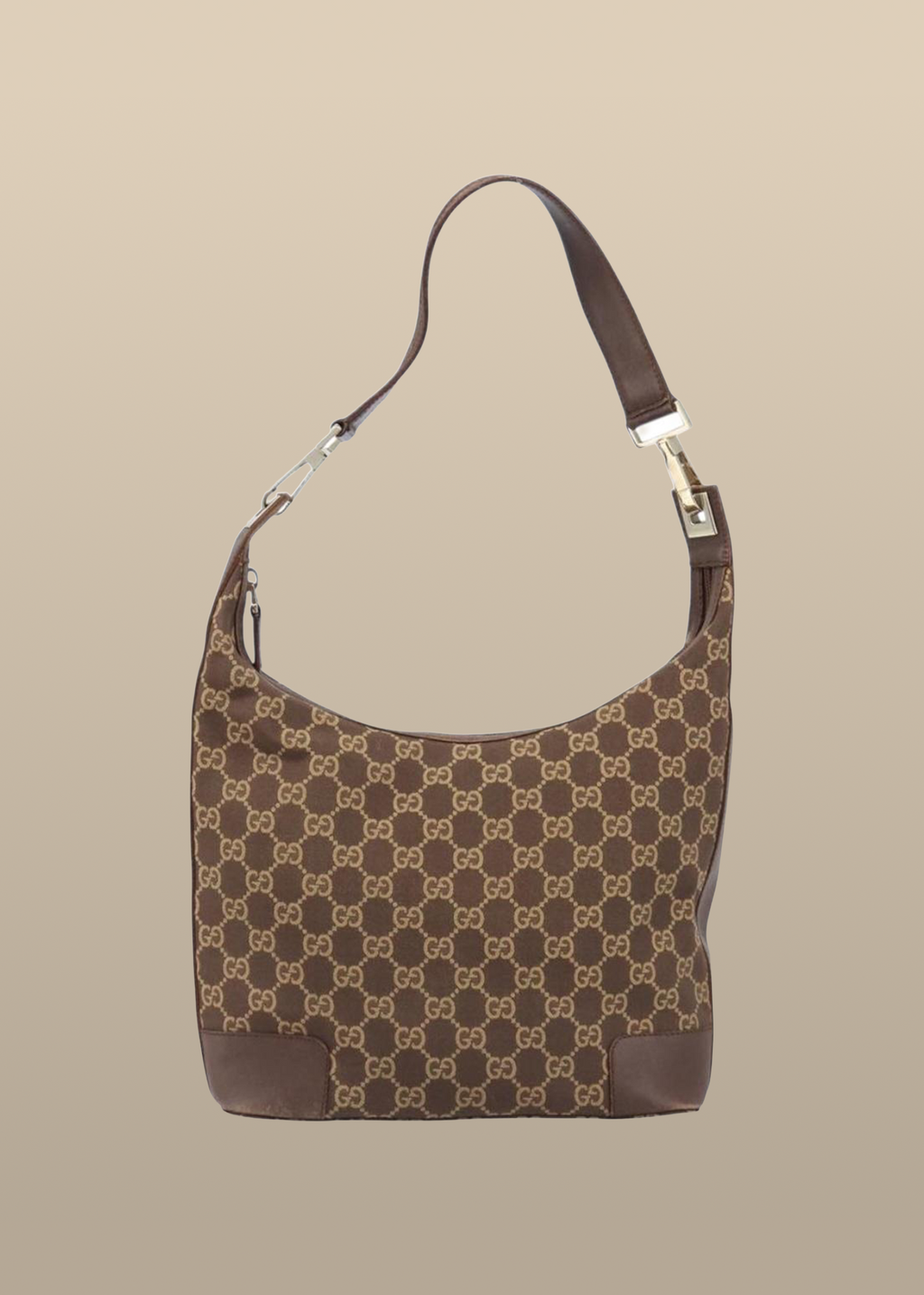 Gucci Brown Monogram Shoulder Bag