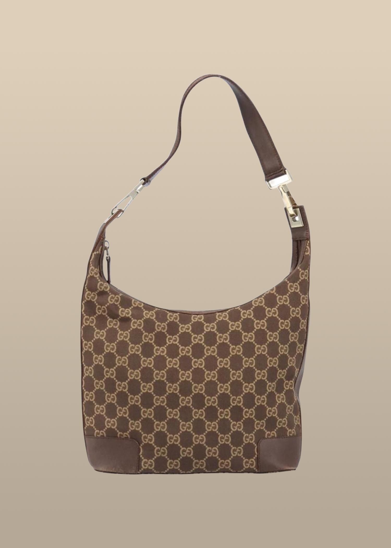 Gucci Brown Monogram Shoulder Bag