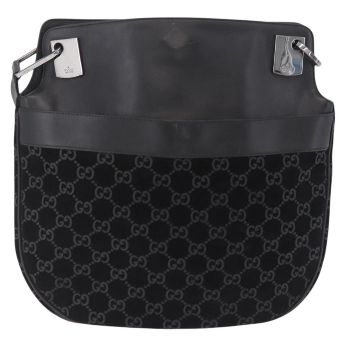 Gucci Tom Ford Black Monogram Shoulder Bag