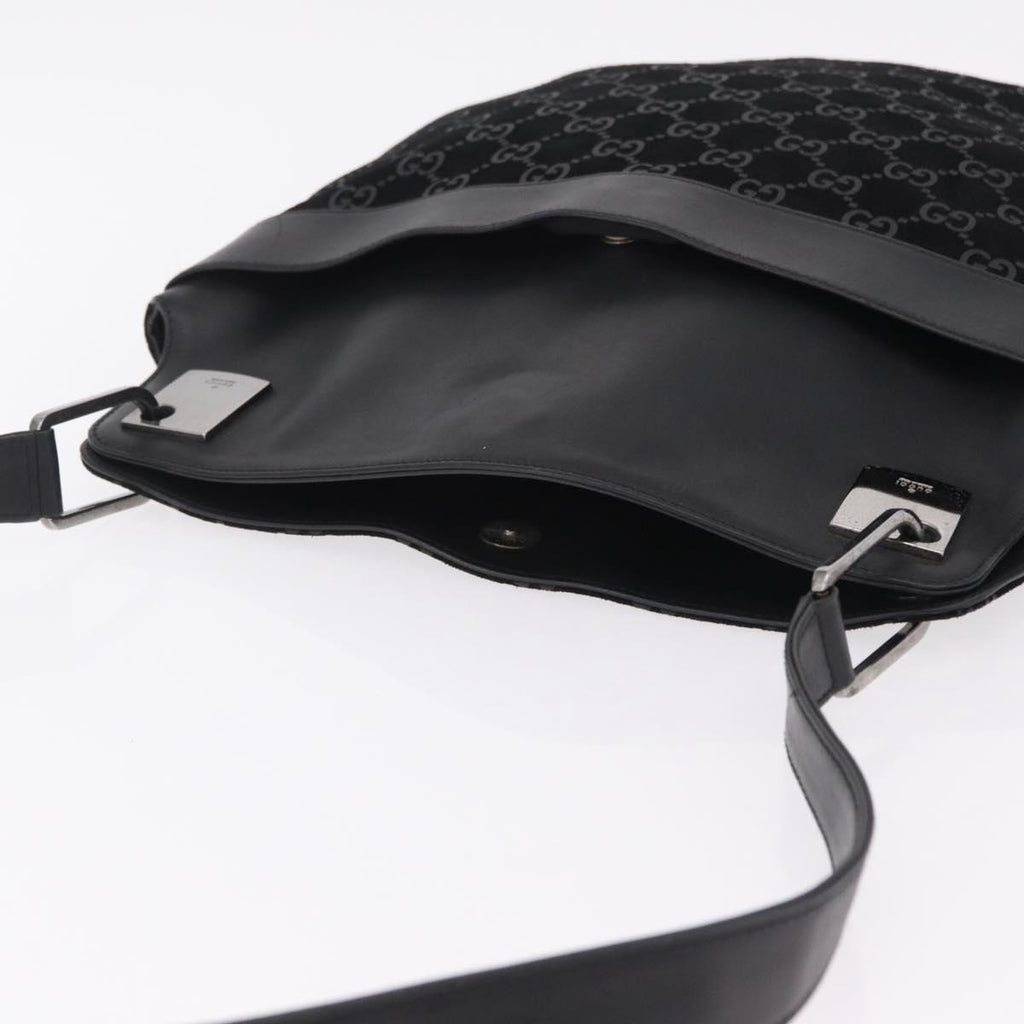 Gucci Tom Ford Black Monogram Shoulder Bag