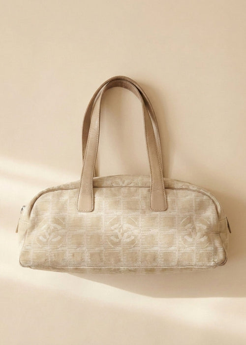 Chanel Cream Travel Shoulder Bag