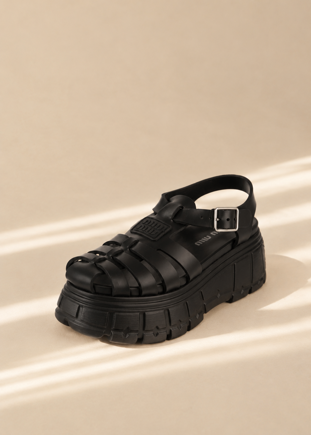 Miu Miu Black Fisherman Clogs