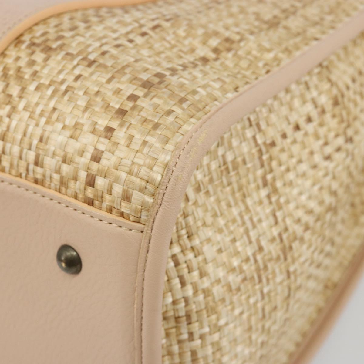 Chloe Raffia and Pink Tote