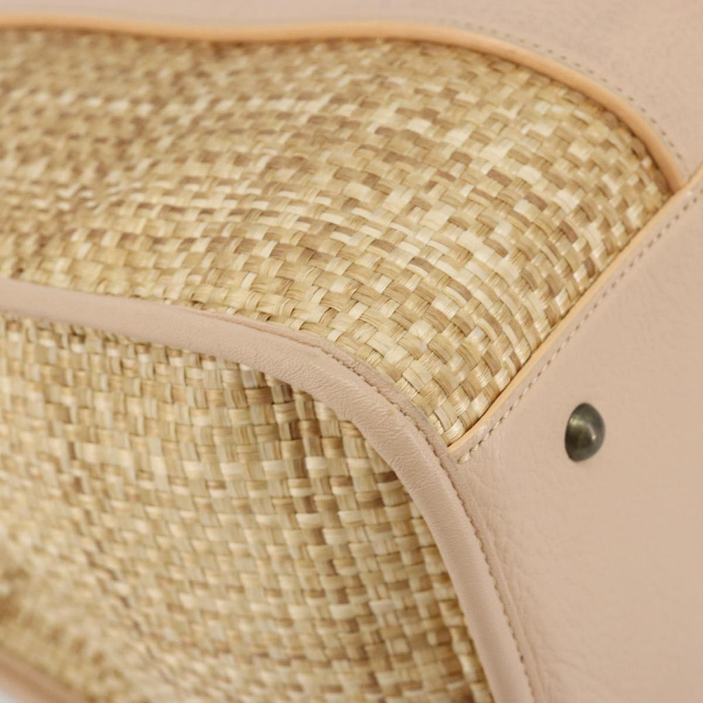Chloe Raffia and Pink Tote